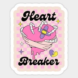 Heartbreaker Love Sucks Anti Love Anti Valentines Club Sticker